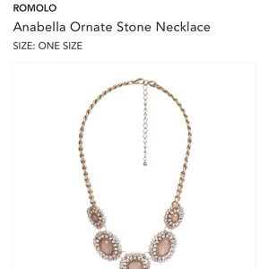 Romolo Ornate Stone Necklace
